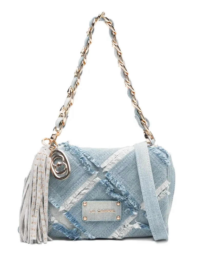 LA CARRIE tassel chain cross body bag - Blau Blau