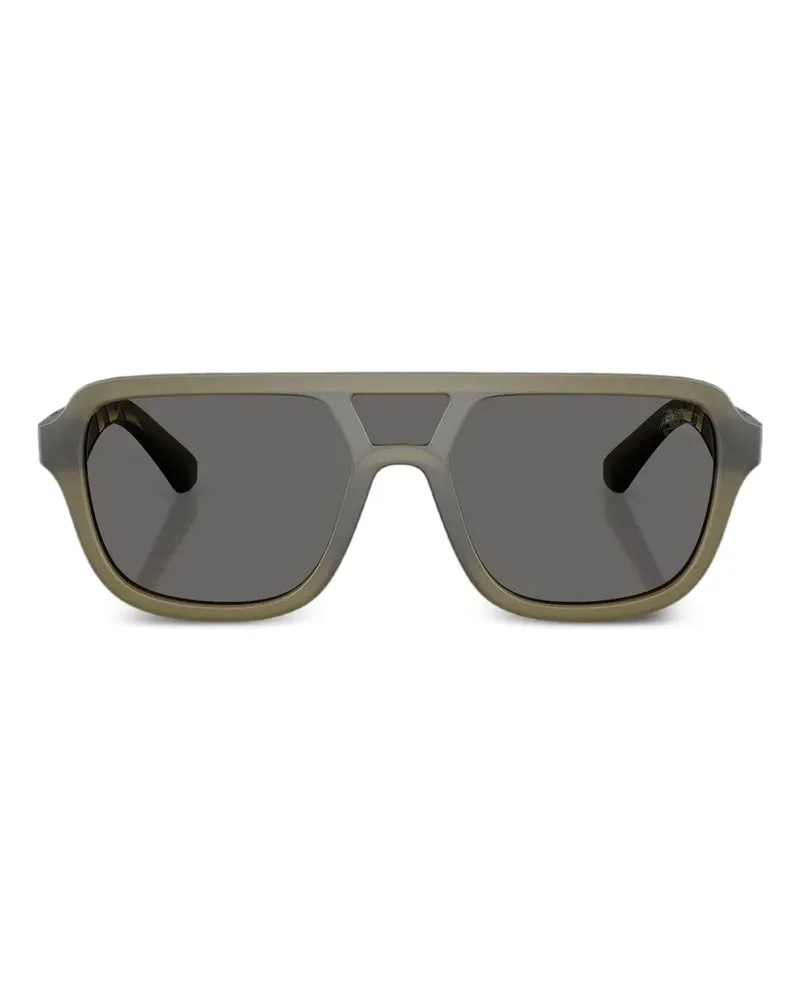 Burberry Sonnenbrille mit eckigem Gestell - Grün Grün