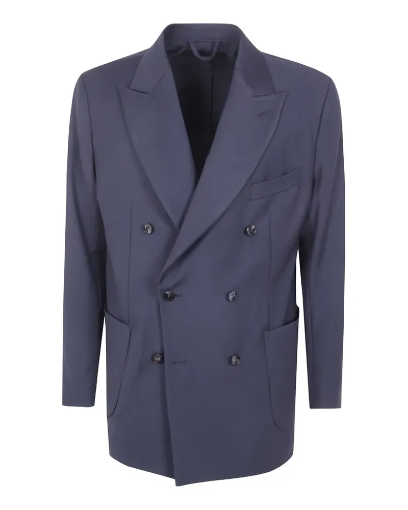 MICHAEL COAL double-breasted blazer - Blau Blau