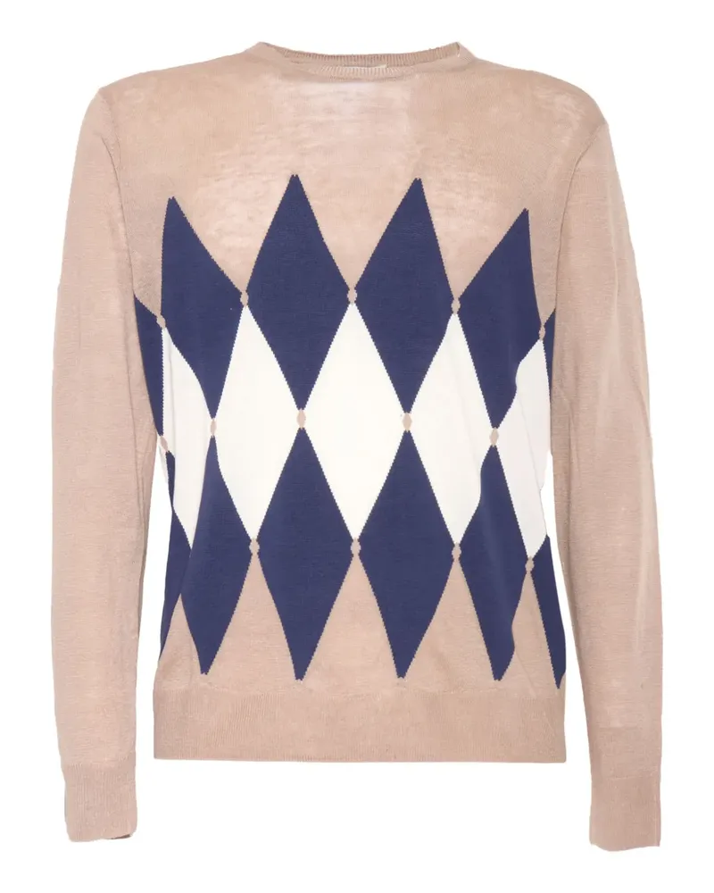 Ballantyne Pullover mit Rautenmuster - Rosa Rosa