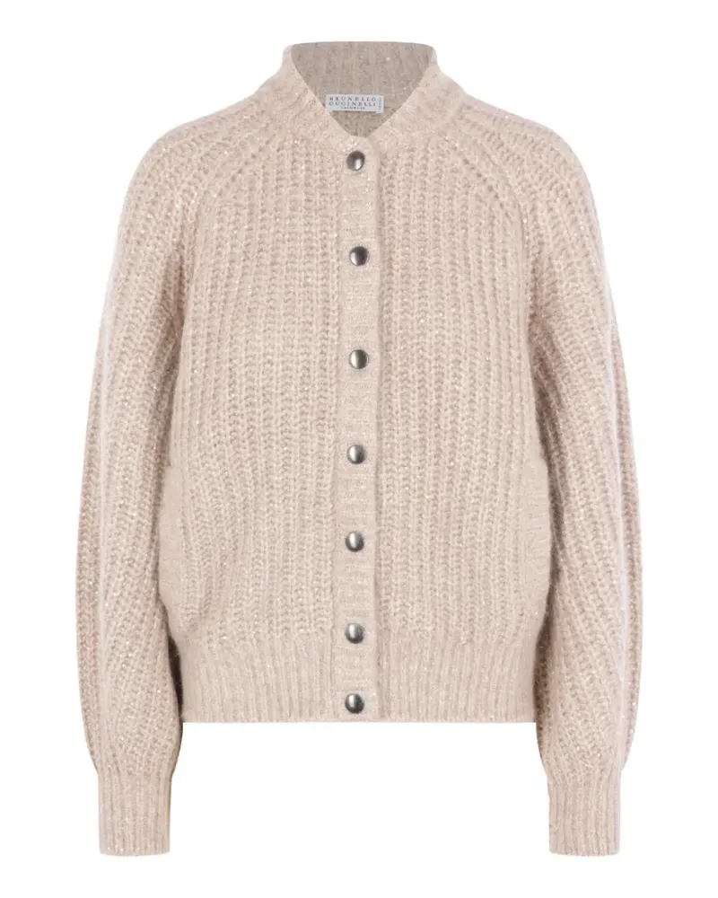 Brunello Cucinelli Cardigan mit Pailletten - Nude Nude