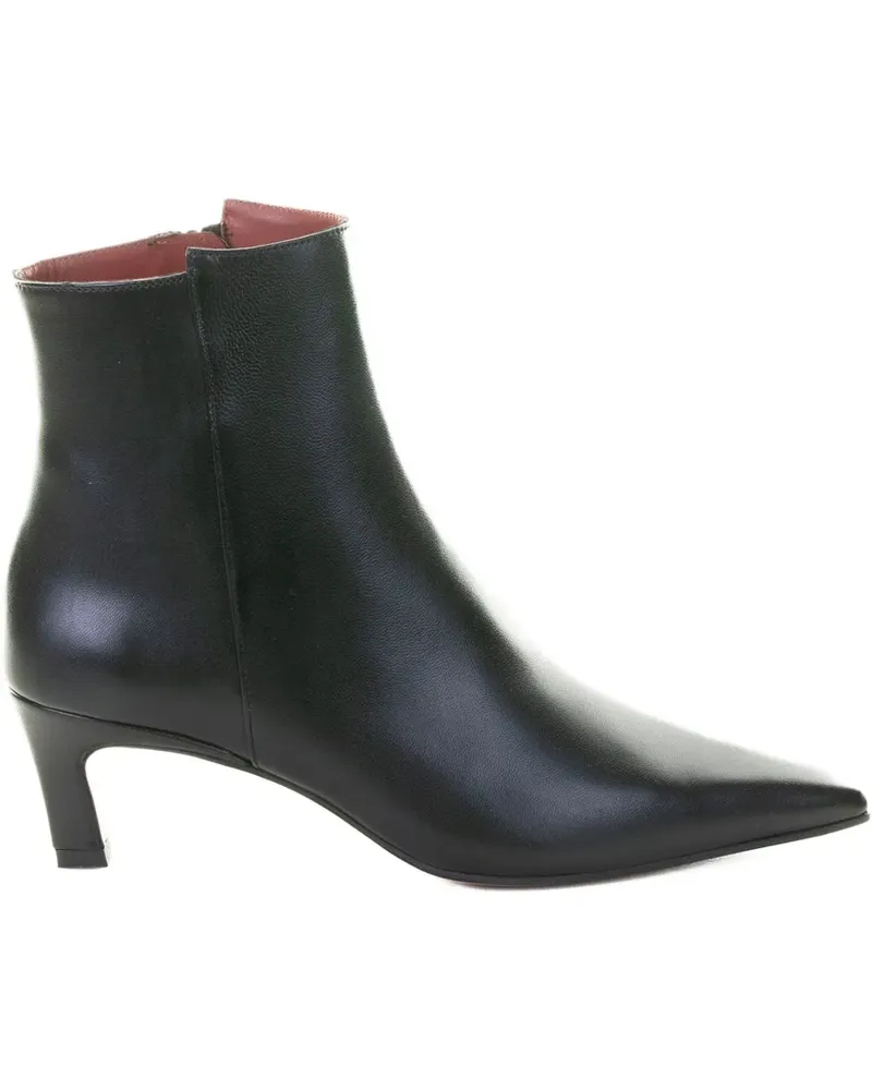 FESTA Milano Spitze Stiefel aus Nappaleder - Schwarz Schwarz