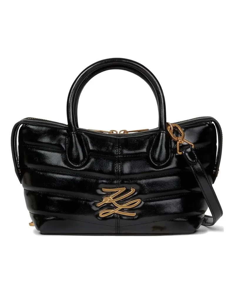 Karl Lagerfeld Gesteppte K/Autograph Handtasche - Schwarz Schwarz