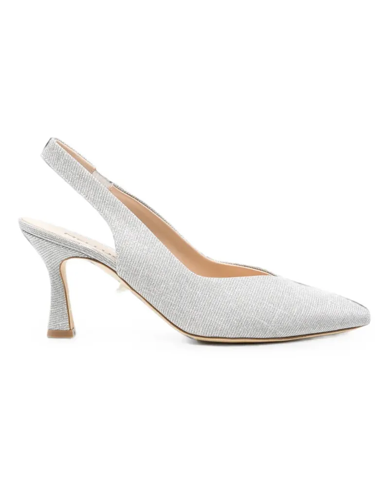 Melluso Linda pointed-toe slingback heeled pumps - Silber Silber