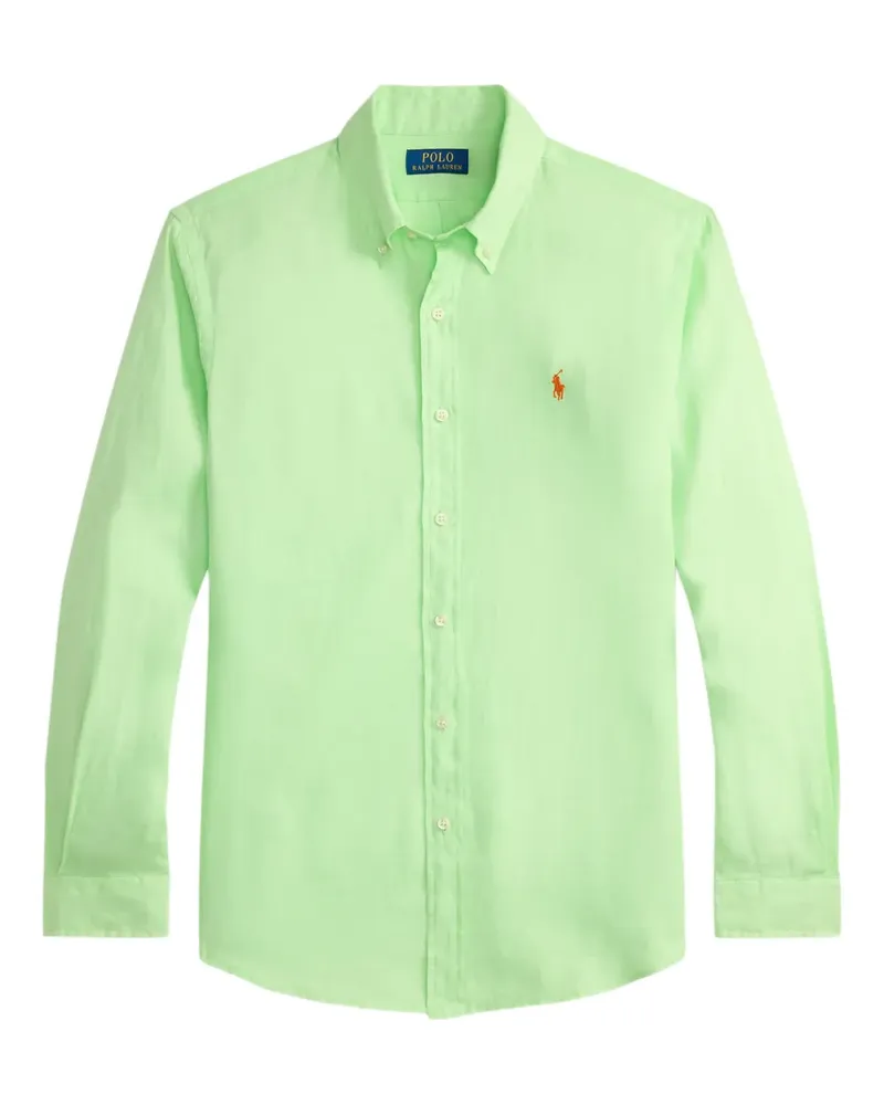 Ralph Lauren Hemd mit Pony-Stickerei - Grün Grün