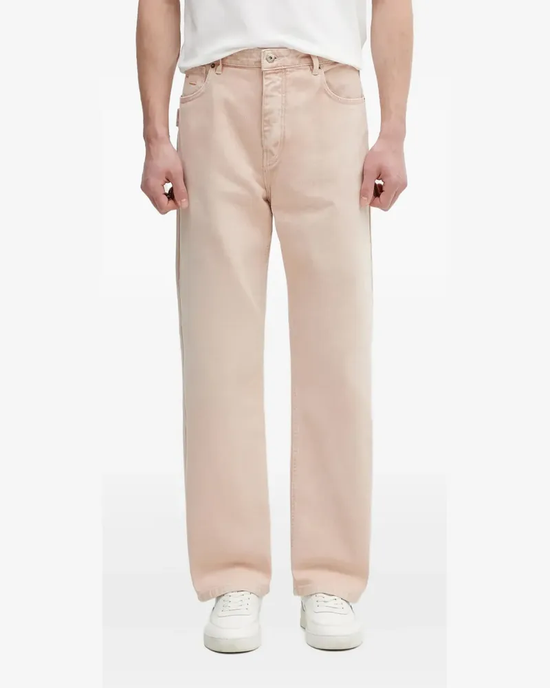 Filling Pieces Jeans mit Rosen-Effekt - Rosa Rosa