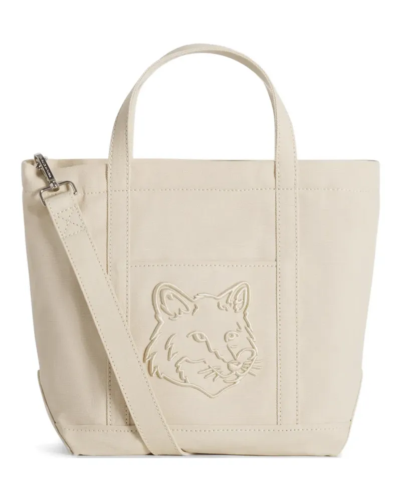 Kitsuné Fox Head small tote bag - Nude Nude