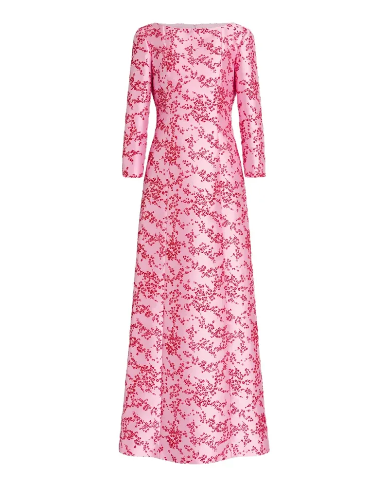 Alberta Ferretti Kleid mit Muster - Rosa Rosa