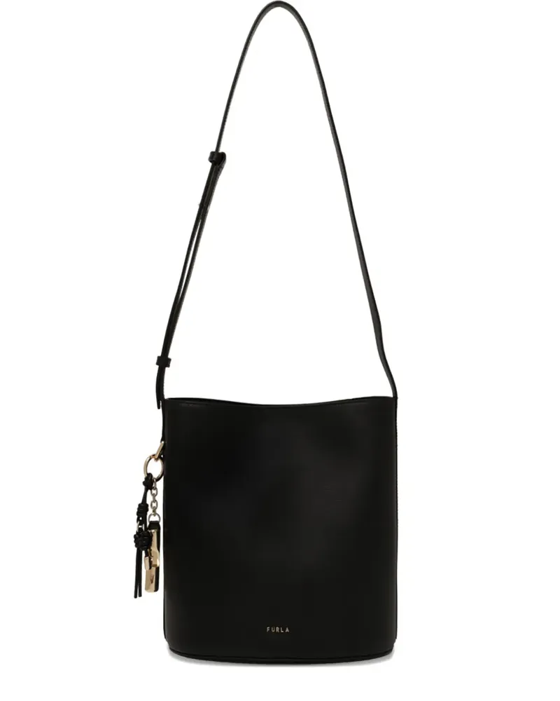 Furla leather bucket bag - Schwarz Schwarz
