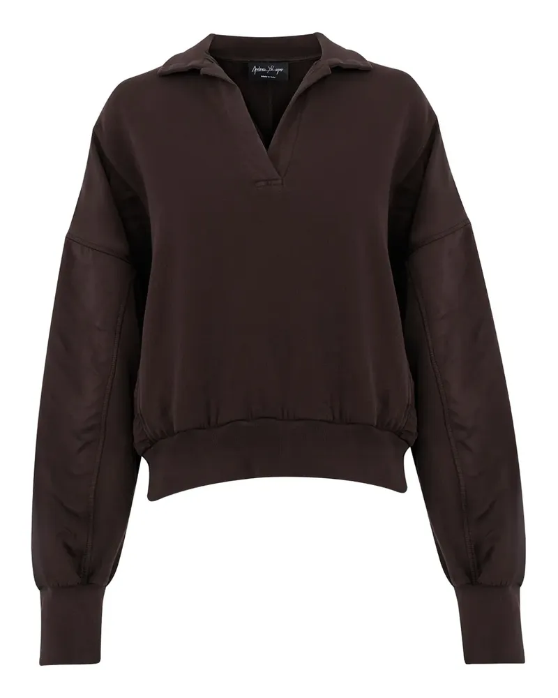 Andrea Ya'aqov polo-neck sweatshirt - Braun Braun