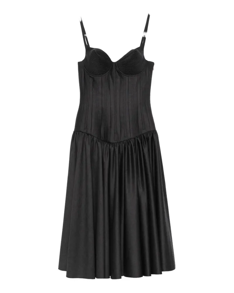 Jean Paul Gaultier conic-cup sleeveless midi dress - Grau Grau