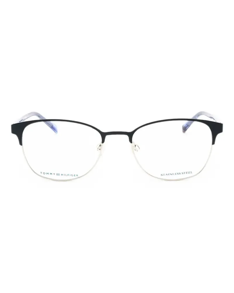 Tommy Hilfiger geometric-frame glasses - Schwarz Schwarz