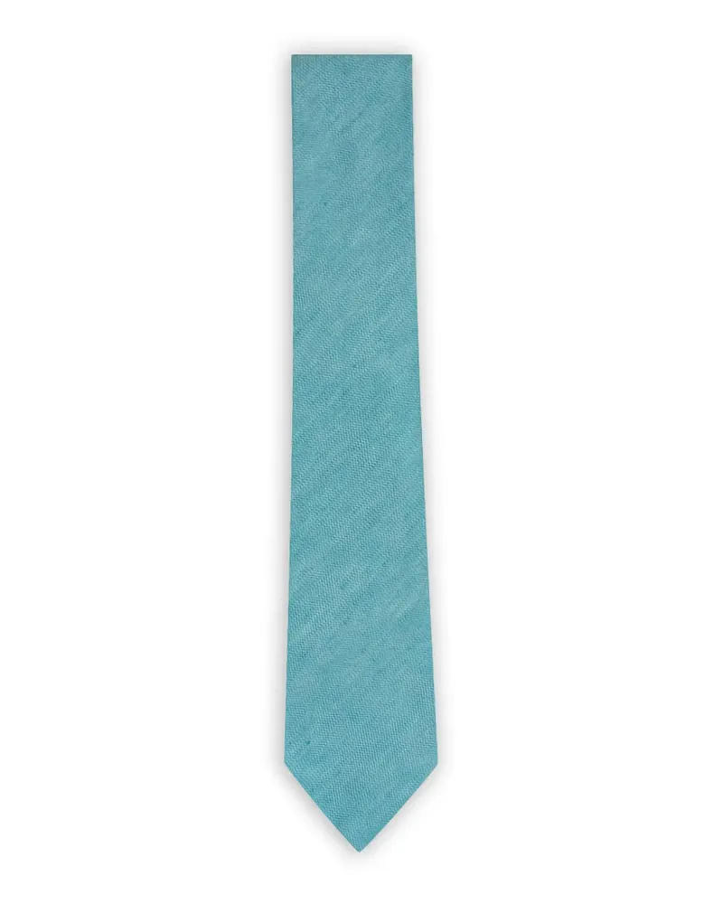 Ermenegildo Zegna check-pattern tie - Blau Blau