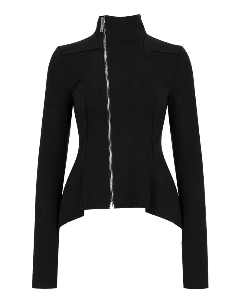 Rick Owens Lilies Naska asymmetric peplum-hem jacket - Schwarz Schwarz