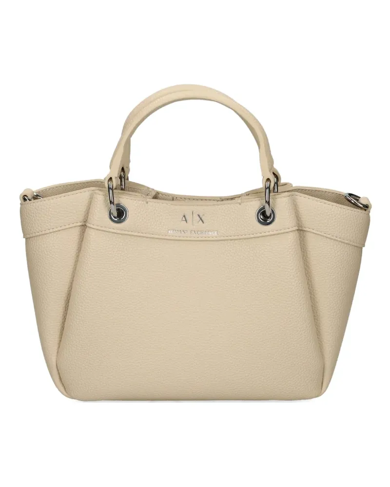Armani Exchange Handtasche mit Logo-Print - Nude Nude