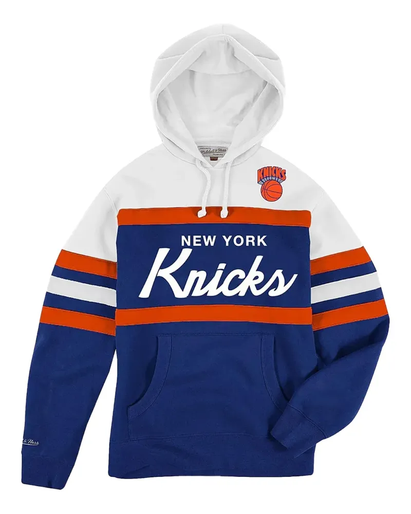Mitchell & Ness New York Knicks Hardwood Classics hoodie - Blau Blau