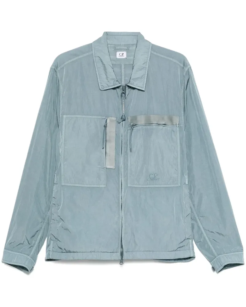 C.P. Company Jacke mit Logo-Stickerei - Blau Blau