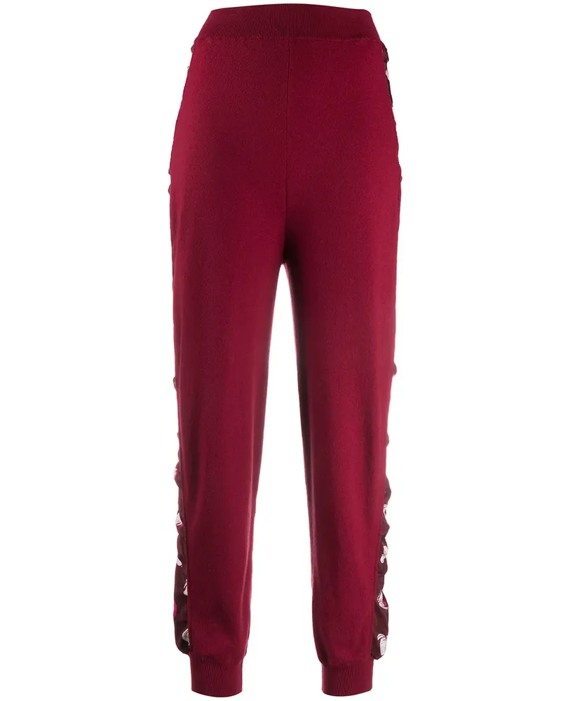 Stella McCartney Jogginghose mit Einsätzen - Rot Rot