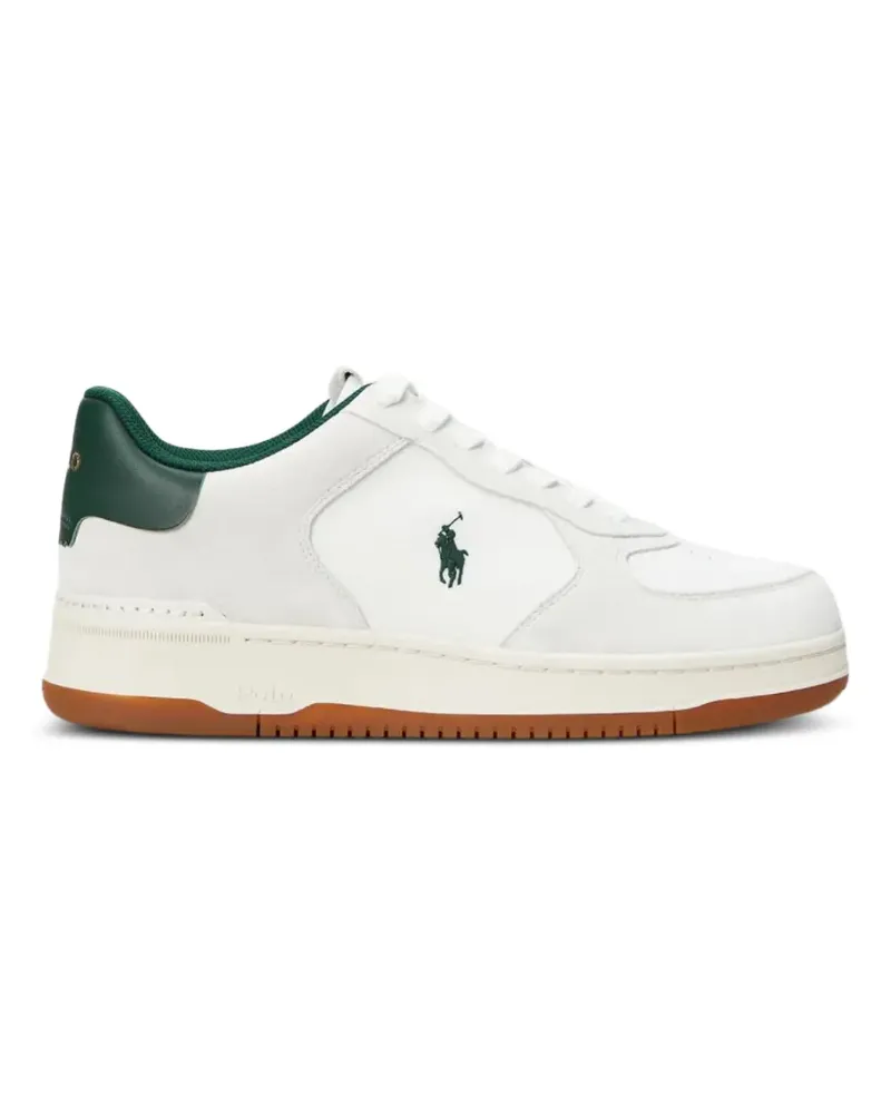 Ralph Lauren logo-embroidered low-top sneakers - Weiß Weiß