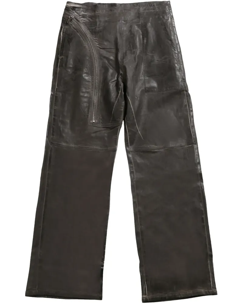 DRKSHDW by Rick Owens brushed-finish trousers - Grau Grau