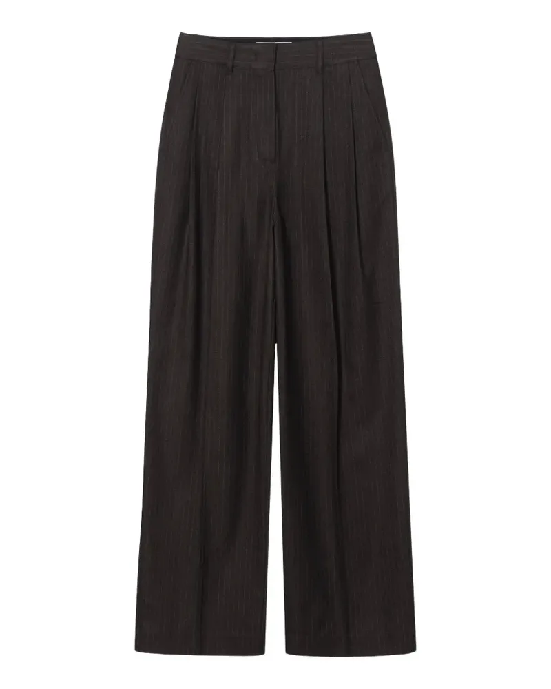 Dunst pinstriped pleated trousers - Braun Braun