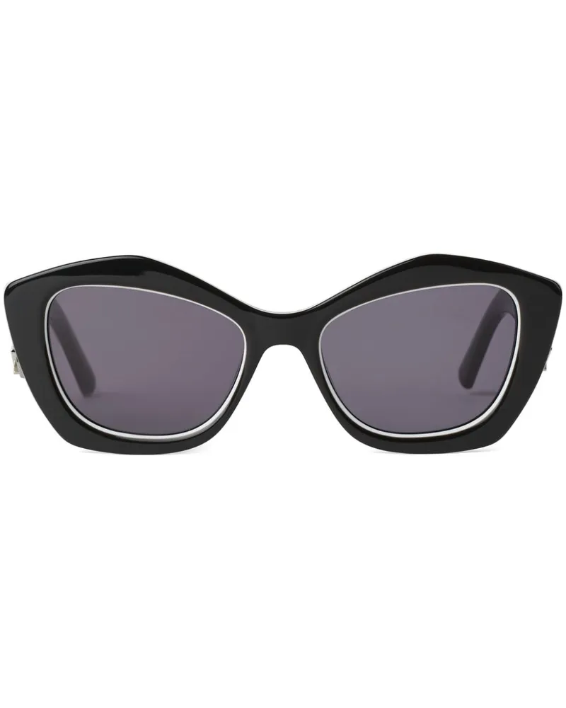 Karl Lagerfeld Sonnenbrille mit geometrischem Gestell Schwarz