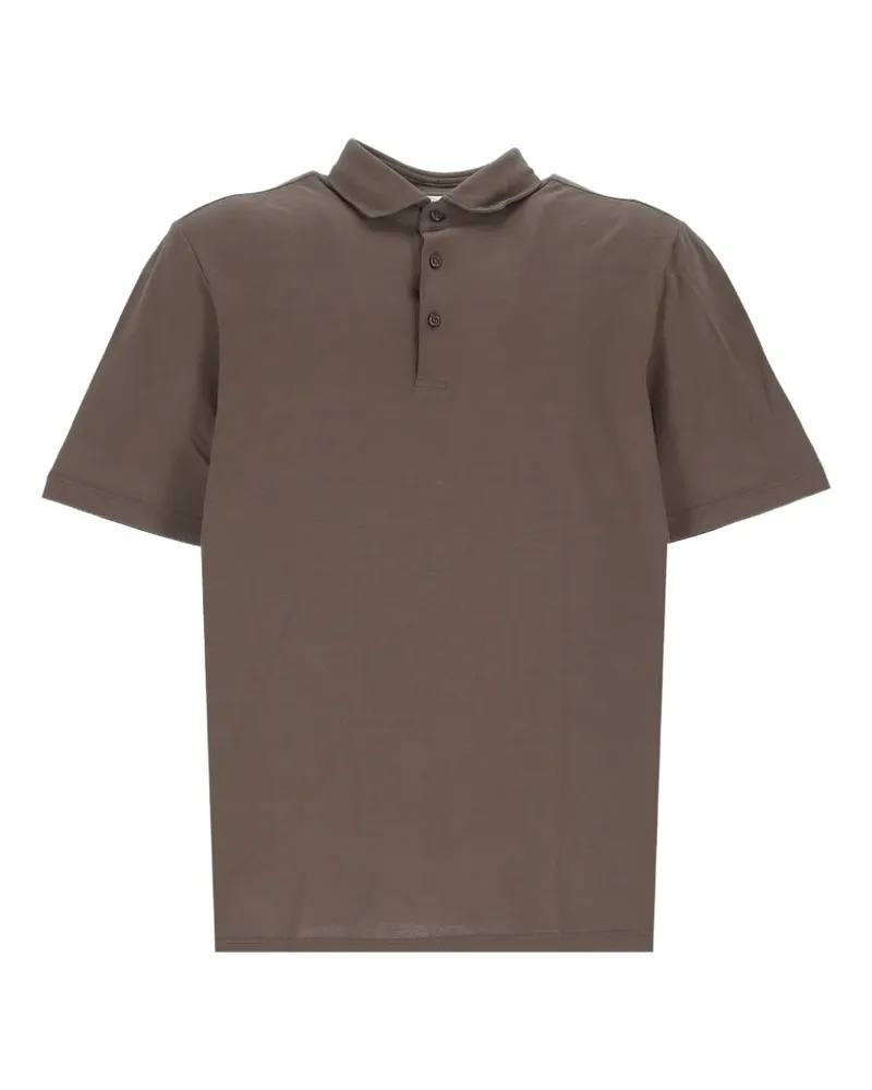 Gran Sasso short-sleeve polo shirt - Braun Braun