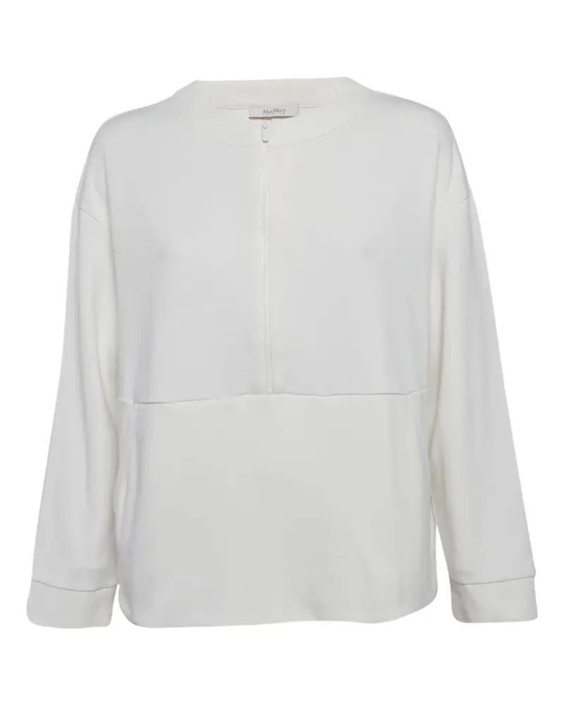 Max Mara Pre-owned Sweatshirt mit Einsätzen - Weiß Weiß