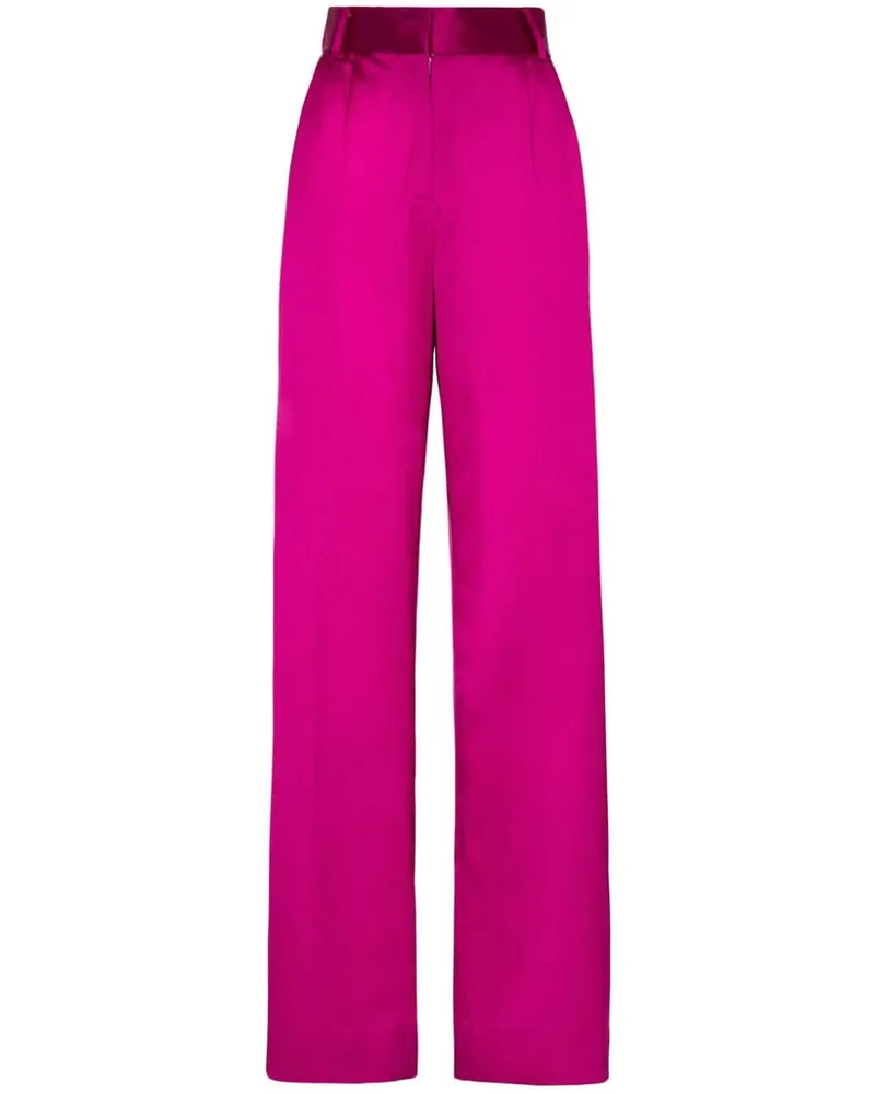 Philipp Plein High-Waist-Hose mit weitem Bein - Rosa Rosa