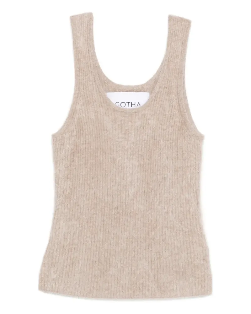 Gotha Top mit gebürstetem Finish - Nude Nude