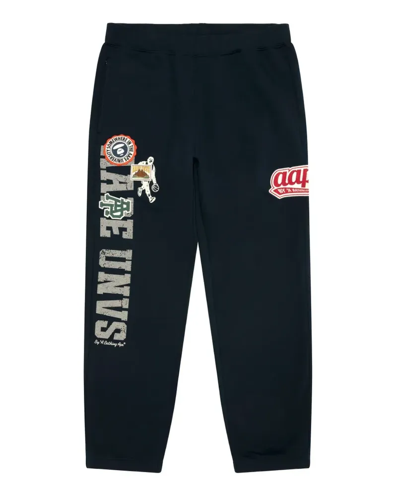 BAPE Jogginghose mit Logo-Patch - Blau Blau