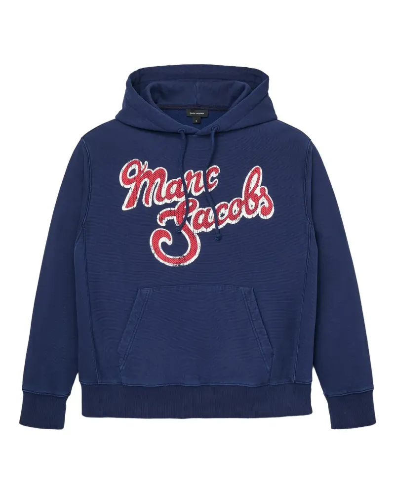 Marc Jacobs logo-print hoodie - Blau Blau