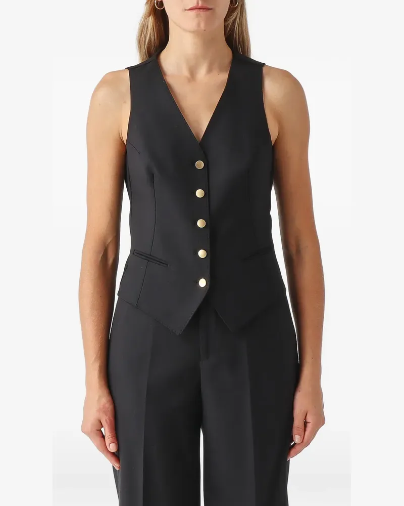 Tagliatore button-up waistcoat - Schwarz Schwarz