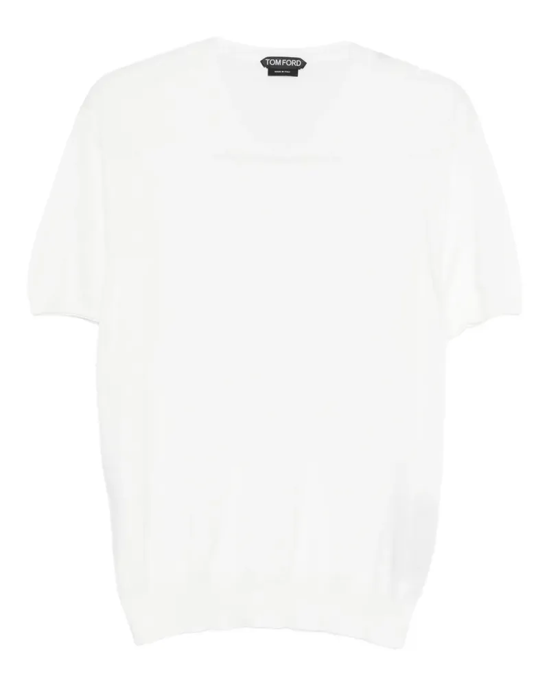 Tom Ford Klassisches T-Shirt - Weiß Weiß