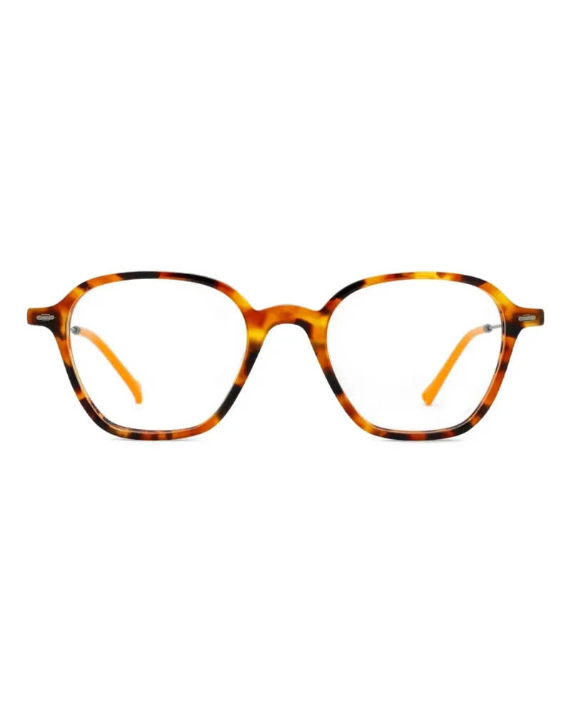 Eyepetizer Eckige Quatorze Brille in Schildpattoptik - Braun Braun