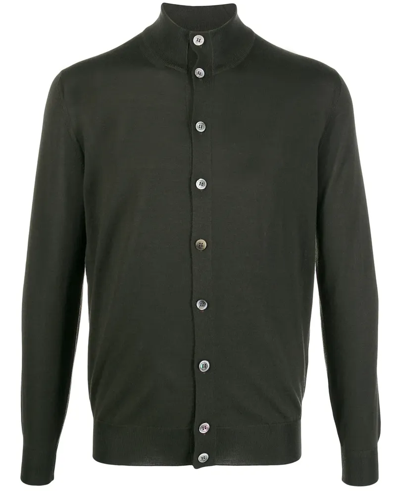 Dell'oglio Cardigan mit Stehkragen - Grün Grün