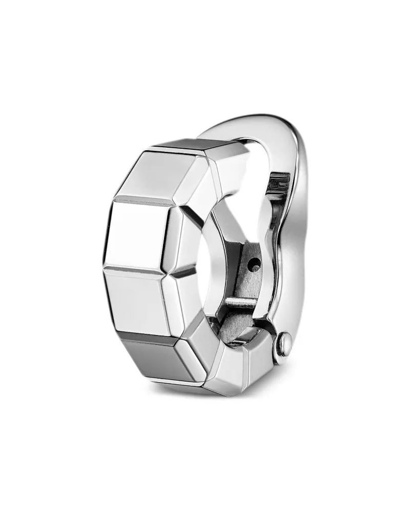 Chopard 18kt Ice Cube Weißgoldohrring Weiß
