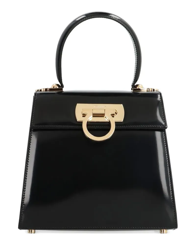Ferragamo Iconic leather handbag - Schwarz Schwarz