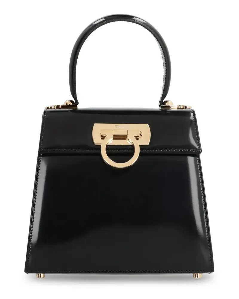 Ferragamo Iconic leather handbag - Schwarz Schwarz