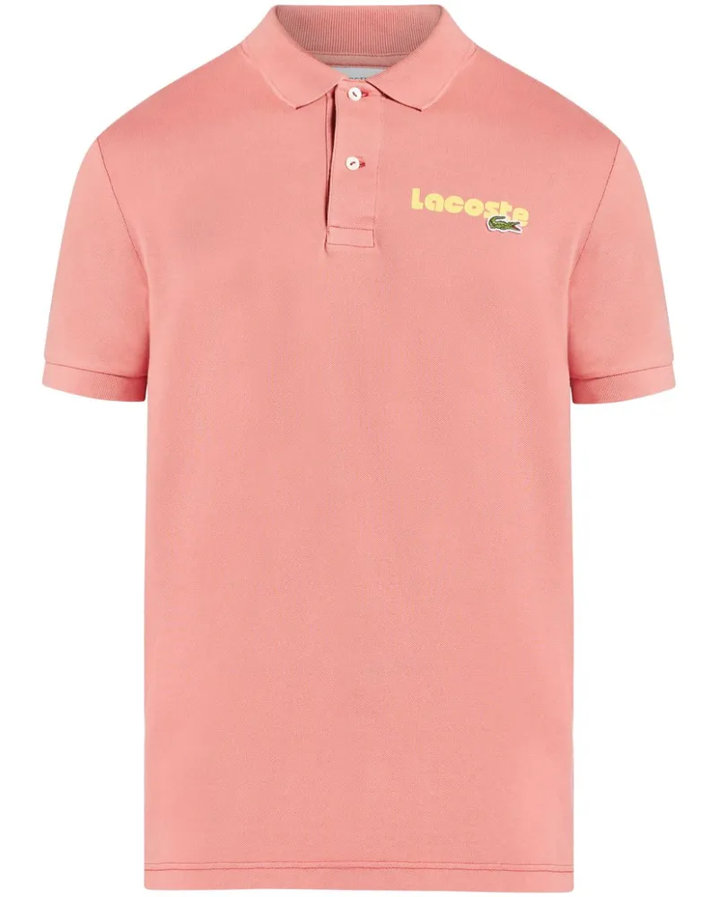 Lacoste Logo-Stickerei - Rosa Rosa