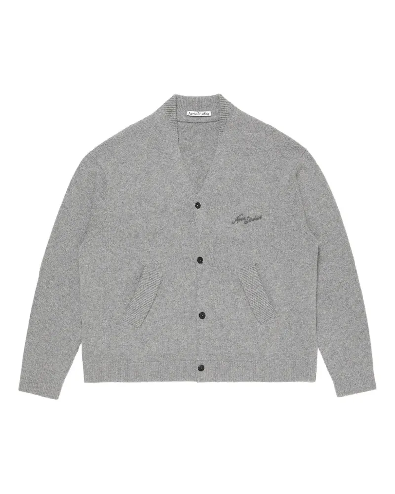 Acne Studios Bestickter Cardigan - Grau Grau