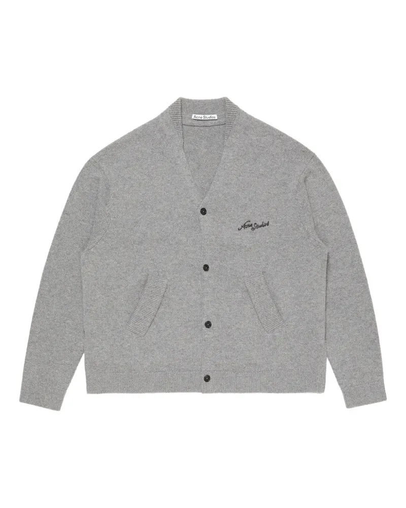 Acne Studios Bestickter Cardigan - Grau Grau