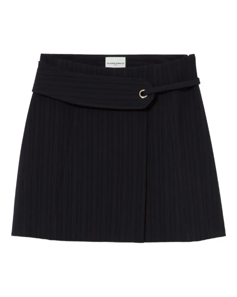 Claudie Pierlot Gestreifter Rock mit Gürtel - Blau Blau