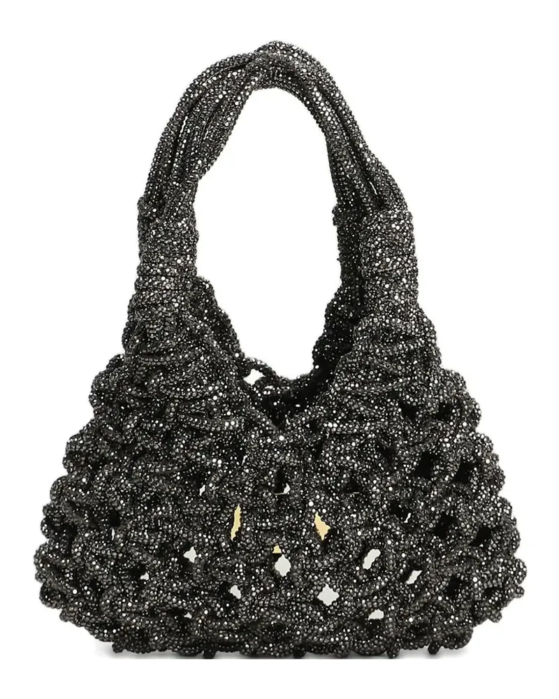 HIBOURAMA Vannifique Tote Bag mit Perlen - Schwarz Schwarz