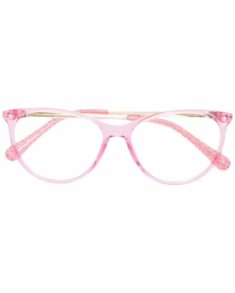Chiara Ferragni Brille mit rundem Gestell - Rosa Rosa