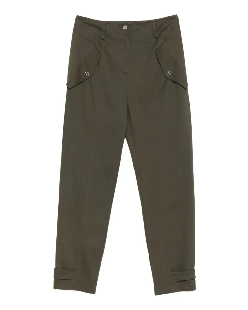 Blumarine Hose mit Klappentasche und Knopfdetail - Grün Grün