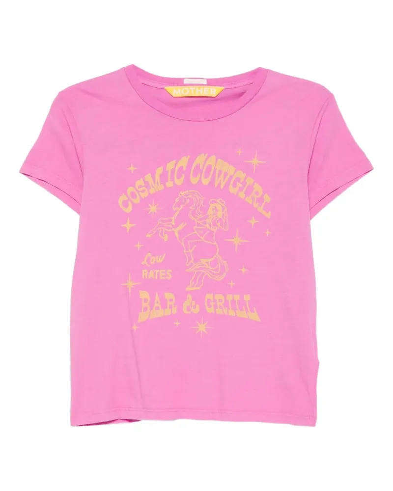 Mother T-Shirt mit grafischem Print - Rosa Rosa