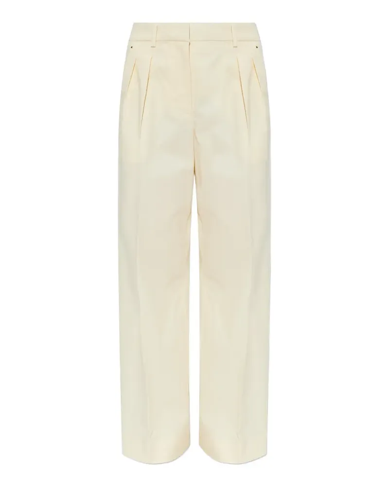 Moncler Hose mit Logo-Patch - Nude Nude