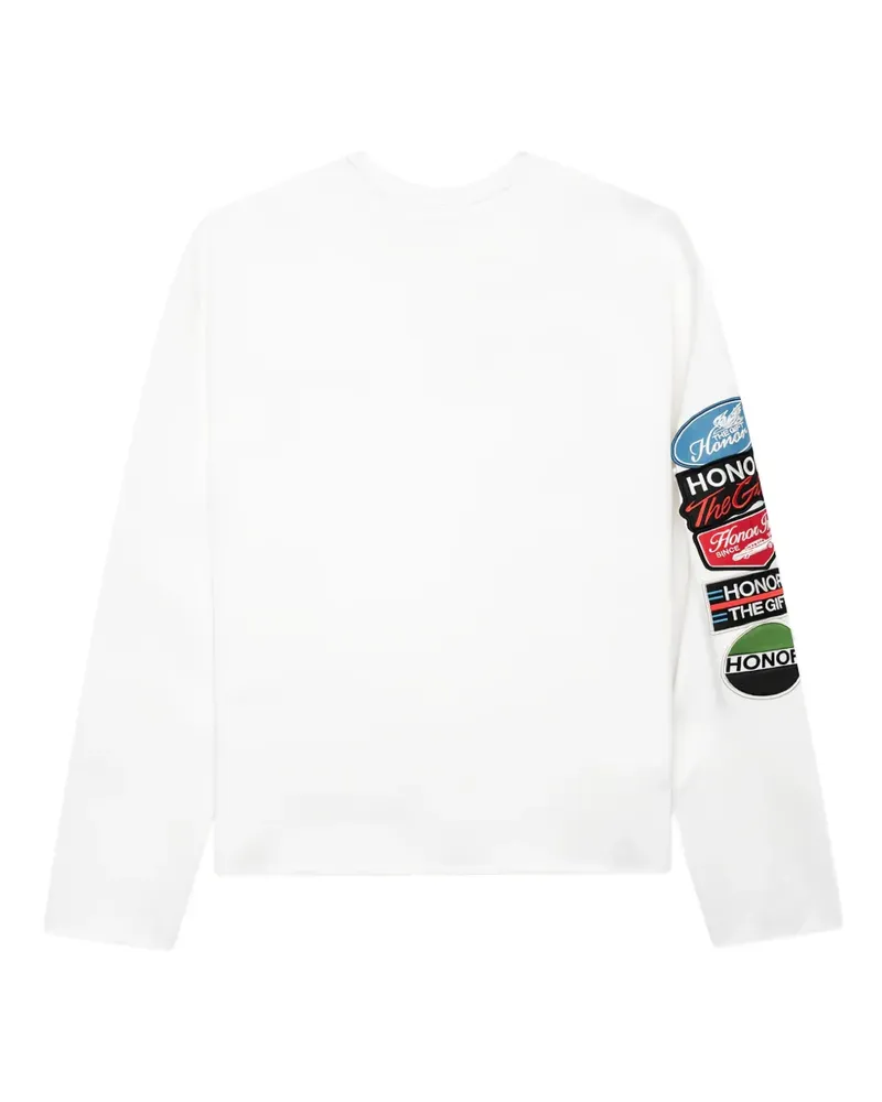 Honor The Gift Pullover mit Patch - Weiß Weiß