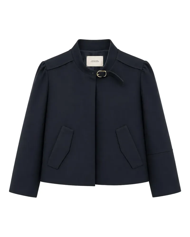 Dorothee Schumacher buckle-collar jacket - Blau Blau